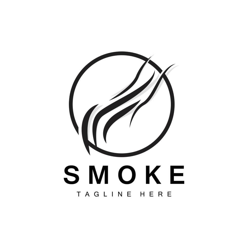 Steam Steam Logo Vector Hot Evaporating Aroma. Smell Line Illustration, Cooking Steam Icon, Steam Train, Baking, Smoking