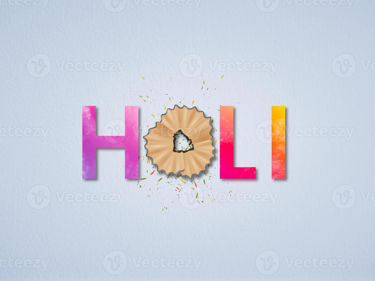 Happy Holi, colorful powder, color festival and holi festival india background. photo