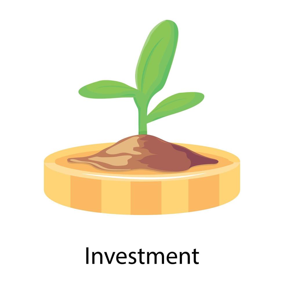 Trendy Investment Concepts vector