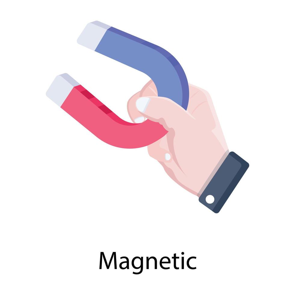 Trendy Magnet Concepts vector