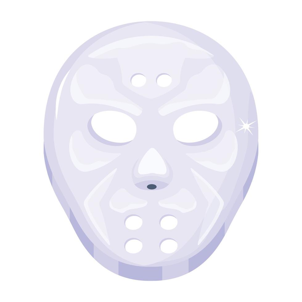 Trendy Hockey Mask vector