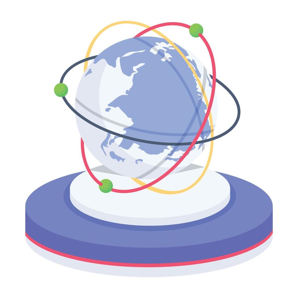 Trendy Futuristic World vector