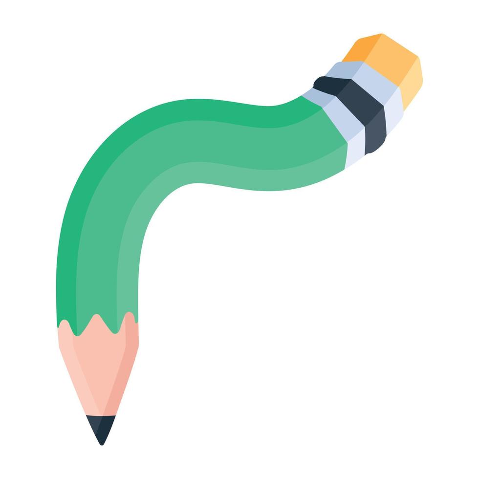 Trendy Lead Pencil vector