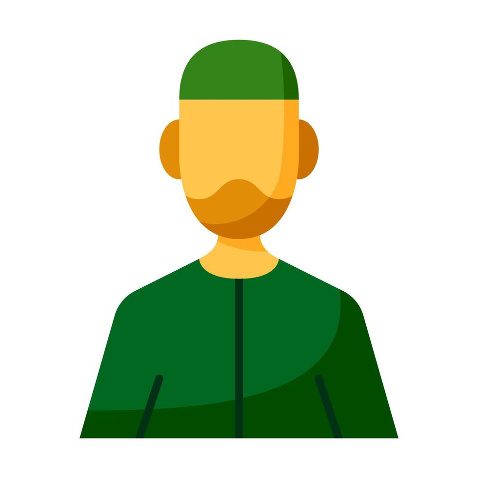 Muslim in flat style isolated vector