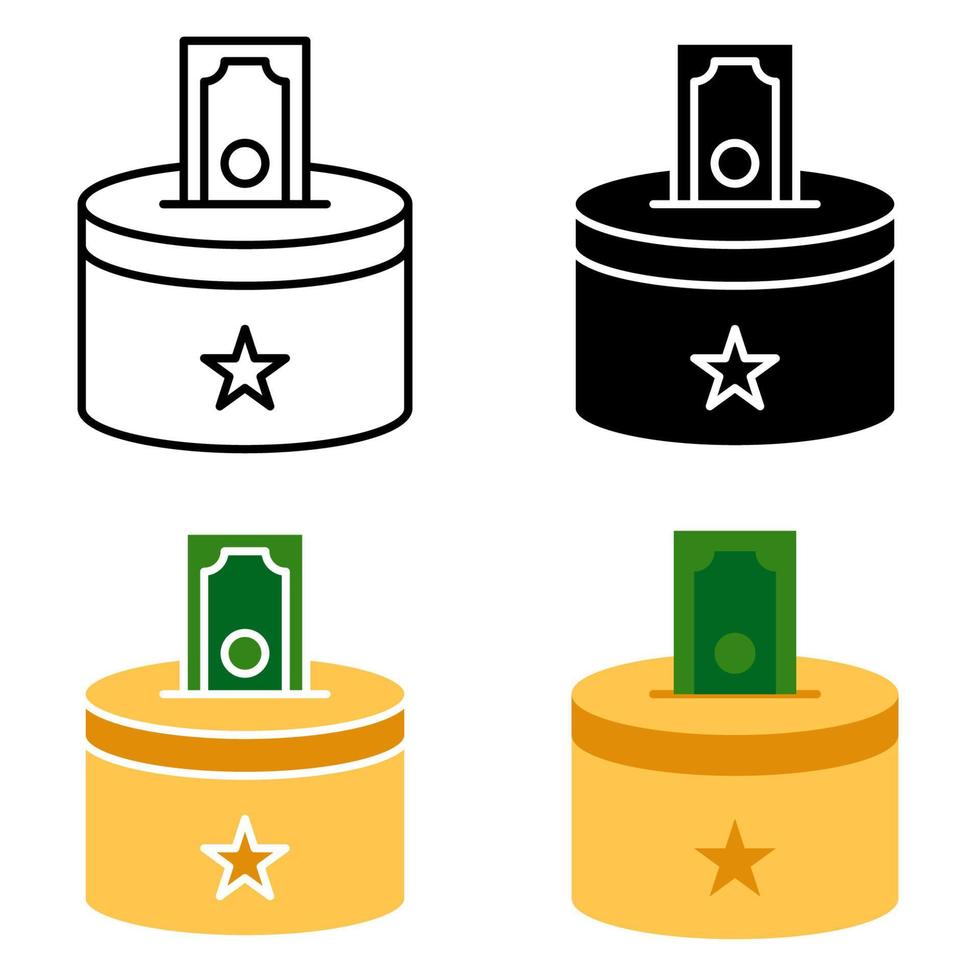 Charity in flat style isolated vector