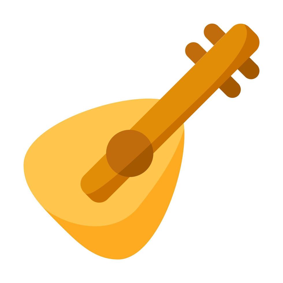 Oud in flat style isolated vector