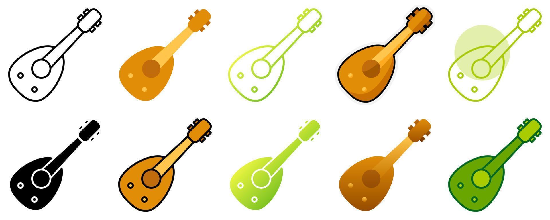 Oud in flat style isolated vector