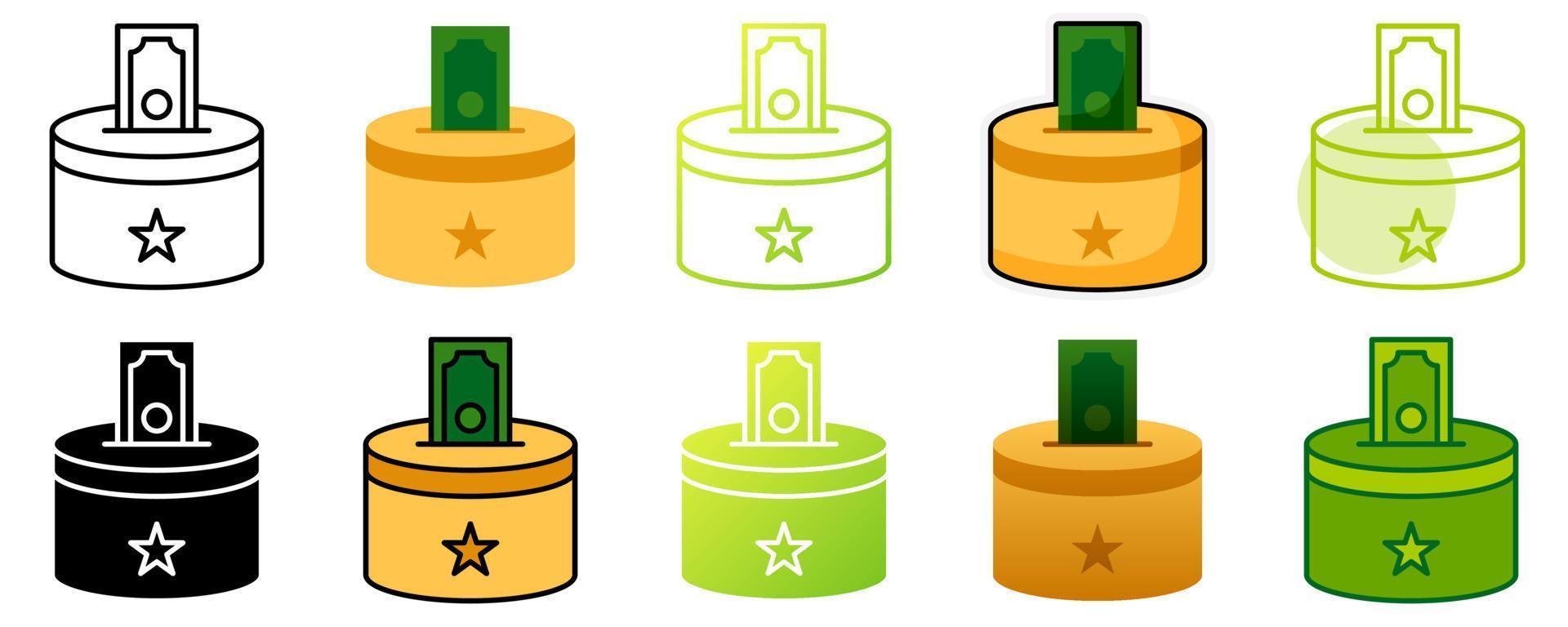 Charity in flat style isolated vector
