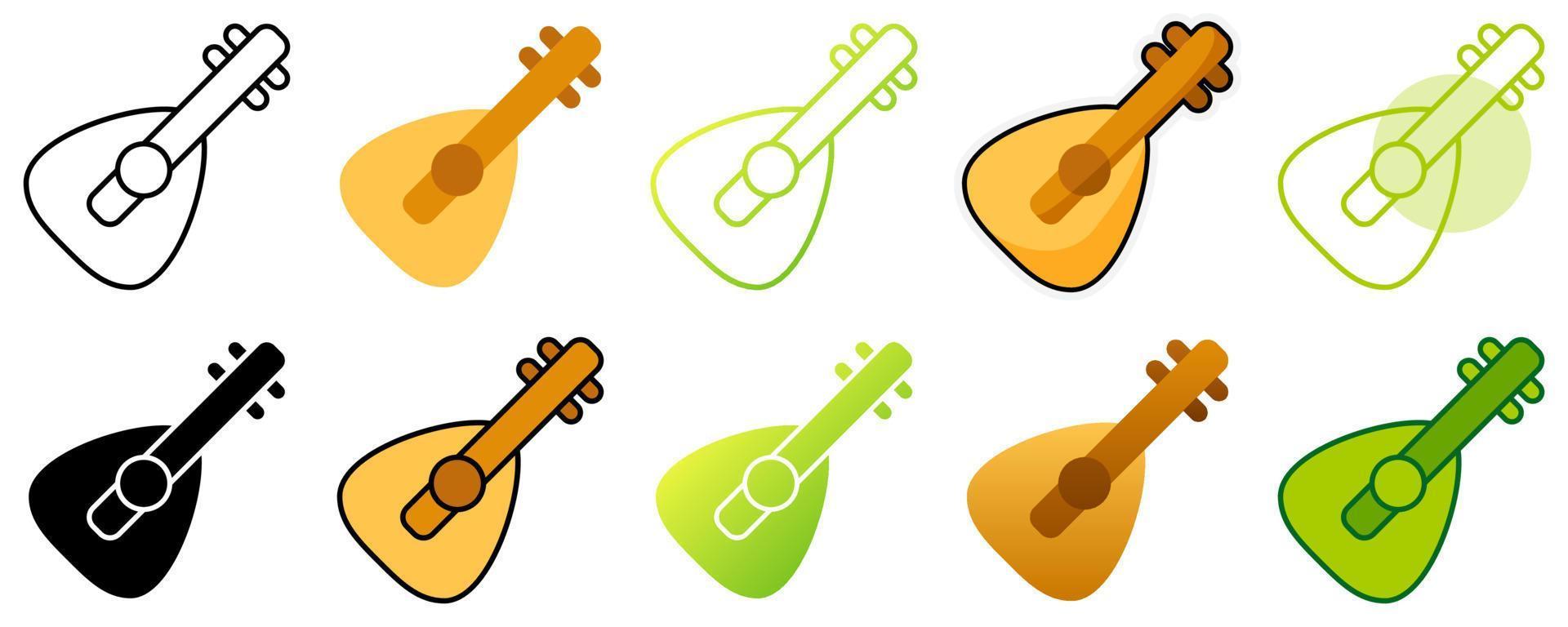 Oud in flat style isolated vector