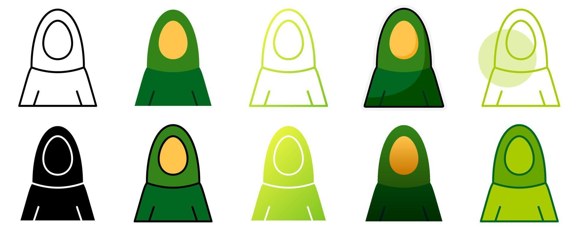 Muslim Woman in flat style isolated vector