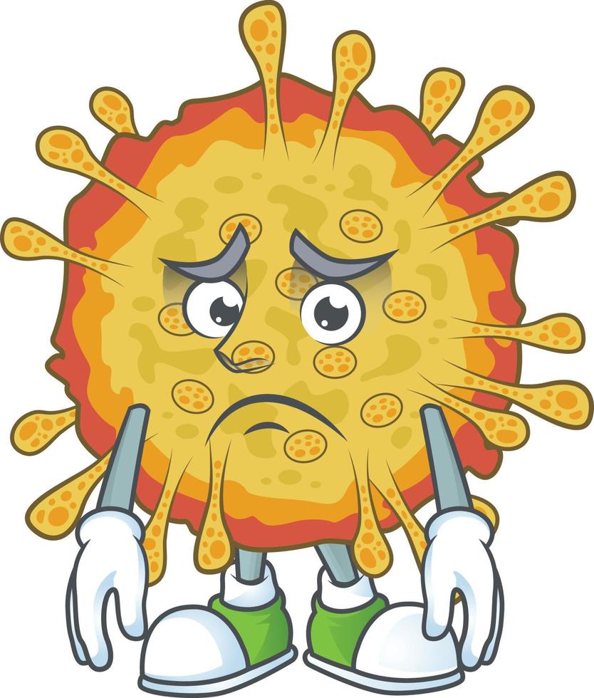 A cartoon character of outbreaks coronavirus vector