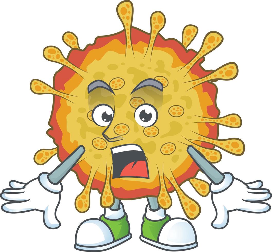 A cartoon character of outbreaks coronavirus vector