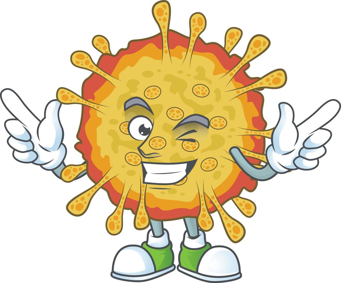 A cartoon character of outbreaks coronavirus vector