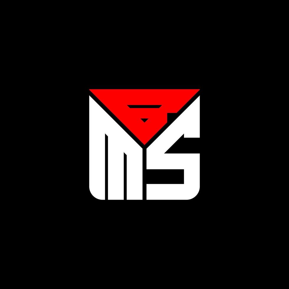 BMS letter logo creative design with vector graphic, BMS simple and modern logo.