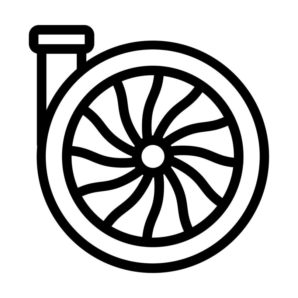 diseño de icono de turbina vector