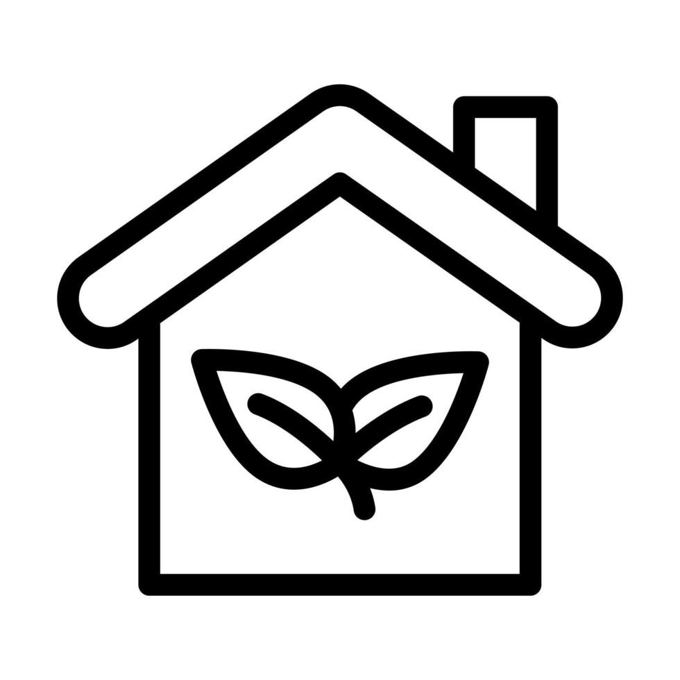verde casa icono diseño vector