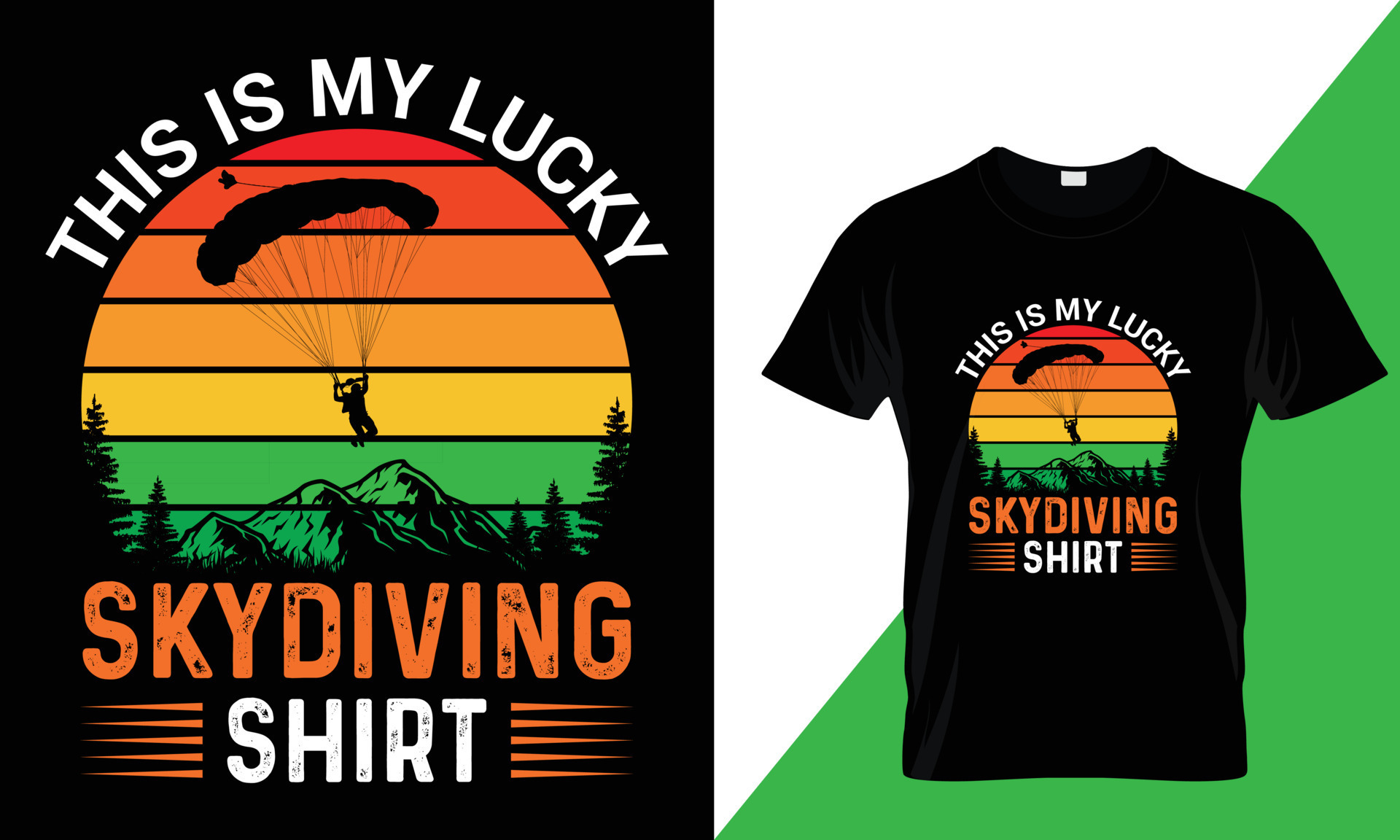 This is my lucky skydiving shirt, Skydiving t-shirt design 20810573