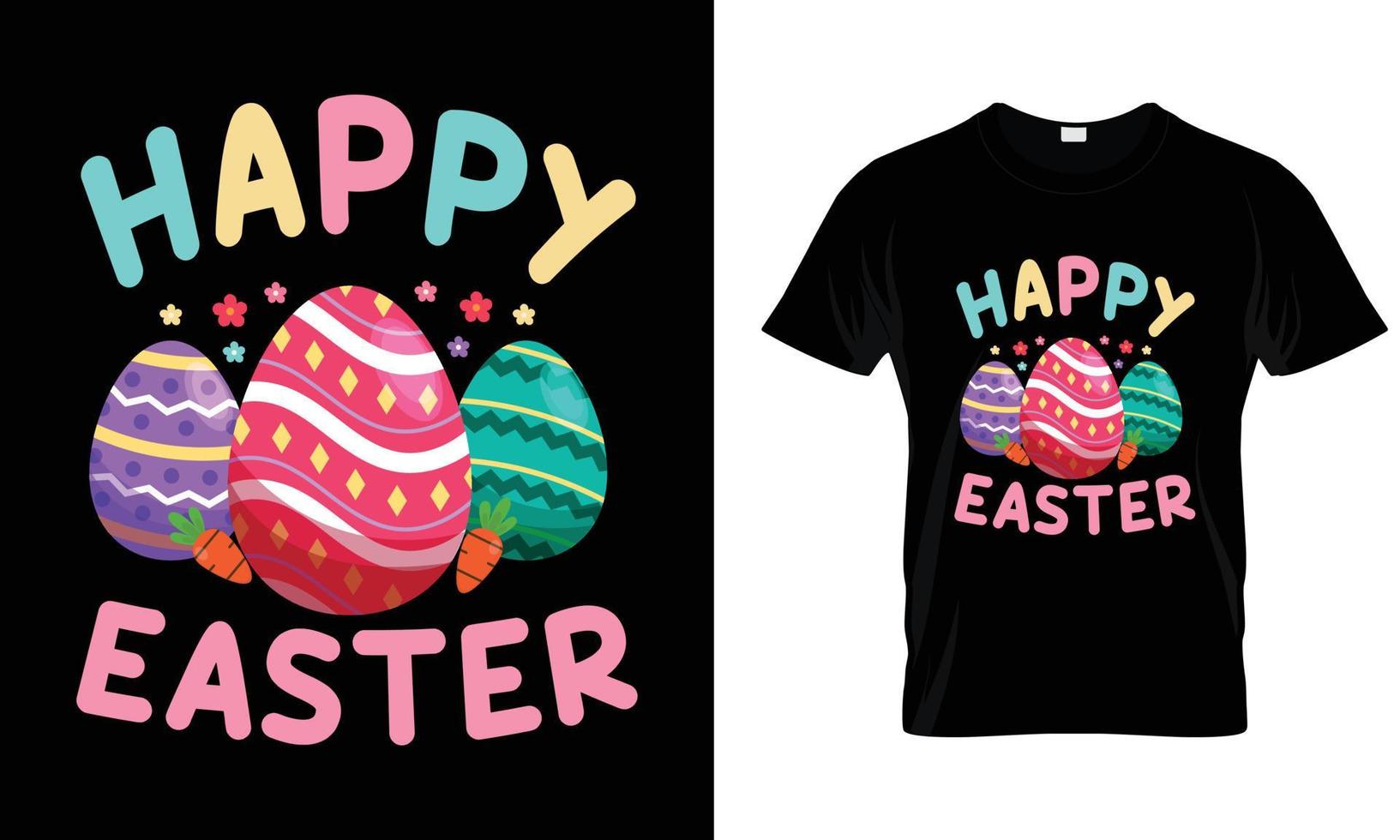 Happy Easter t shirt design with cute easter egg , apparel, typography, vector