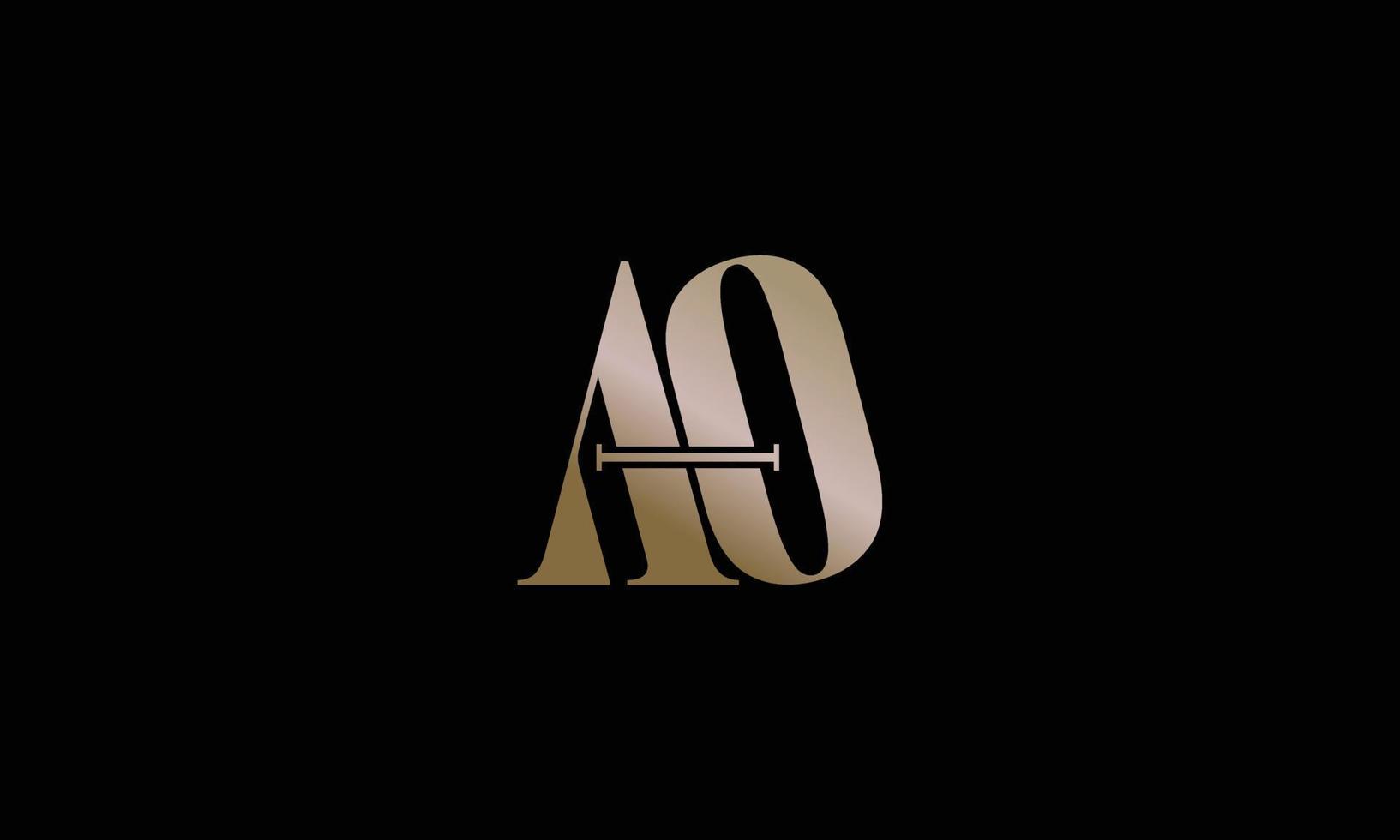 Modern letter AQ logo design vector