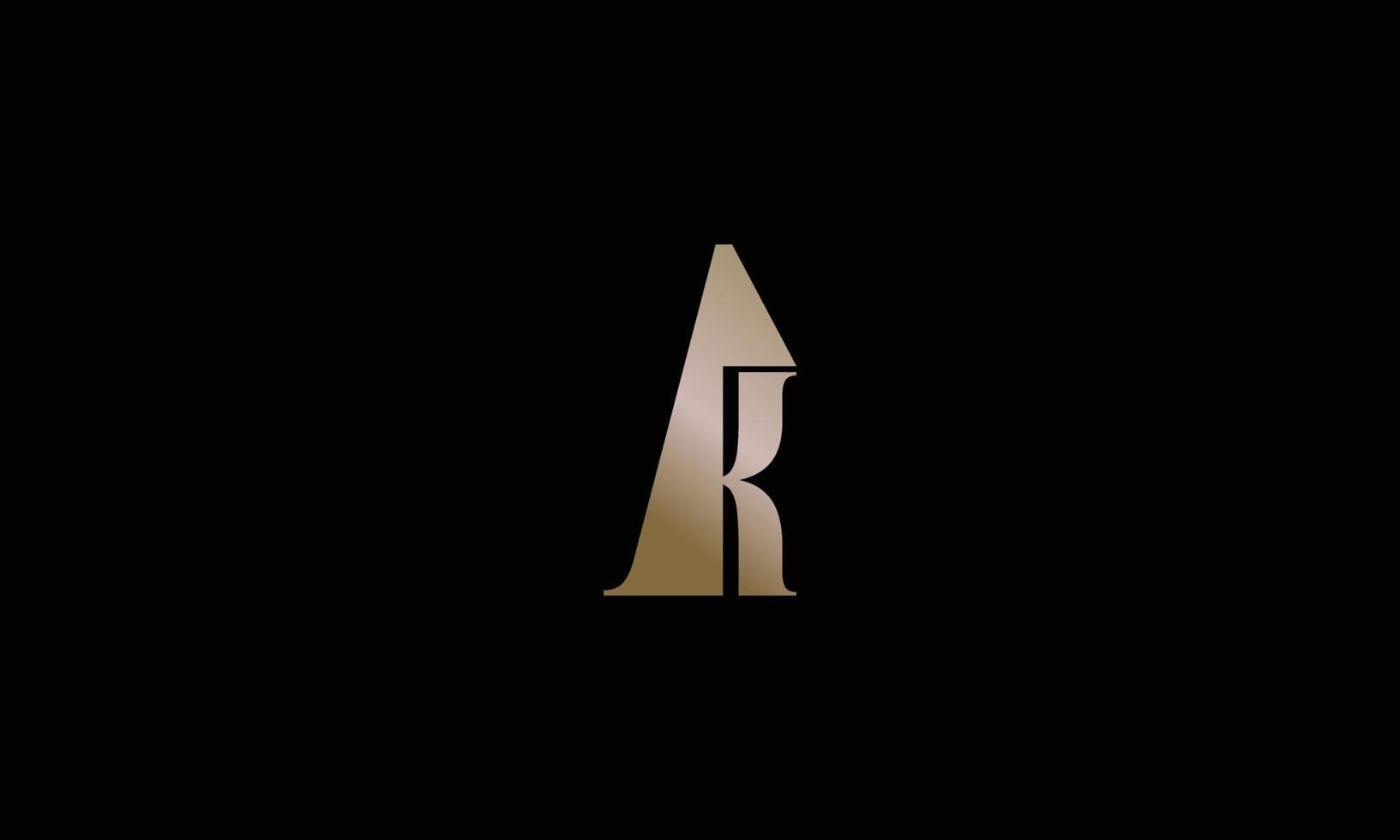 Modern letter AK logo design vector