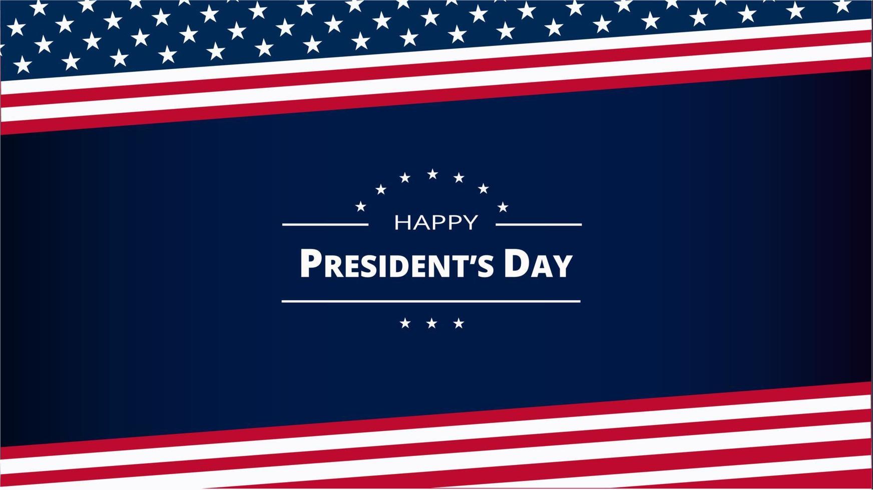 President's Day Background Design. Banner, Poster, Greeting Card. Vector Illustration.