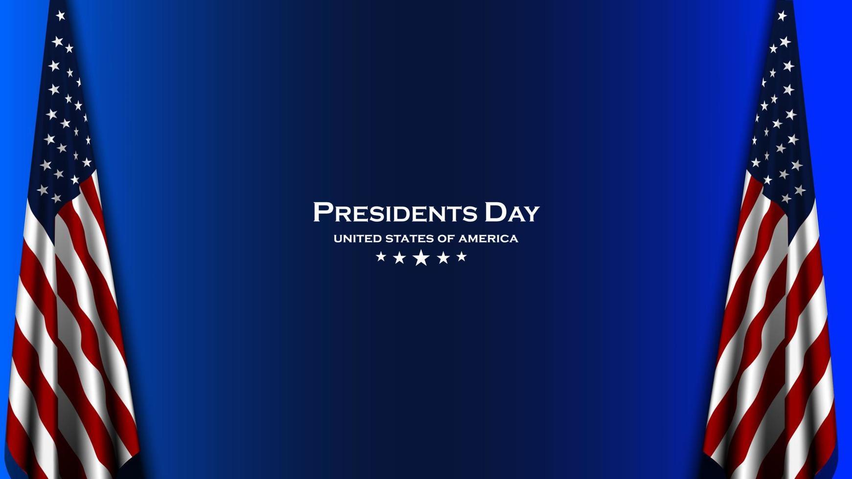 President's Day Background Design. Banner, Poster, Greeting Card. Vector Illustration.