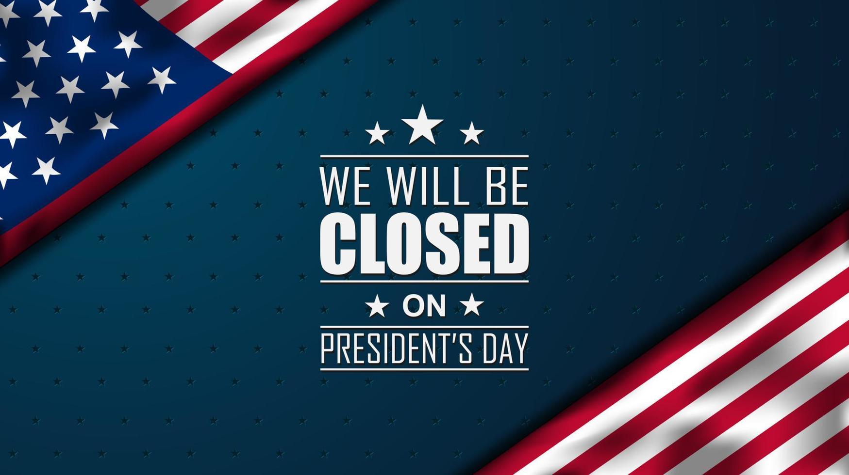 President's Day Background Design. Banner, Poster, Greeting Card. Vector Illustration.