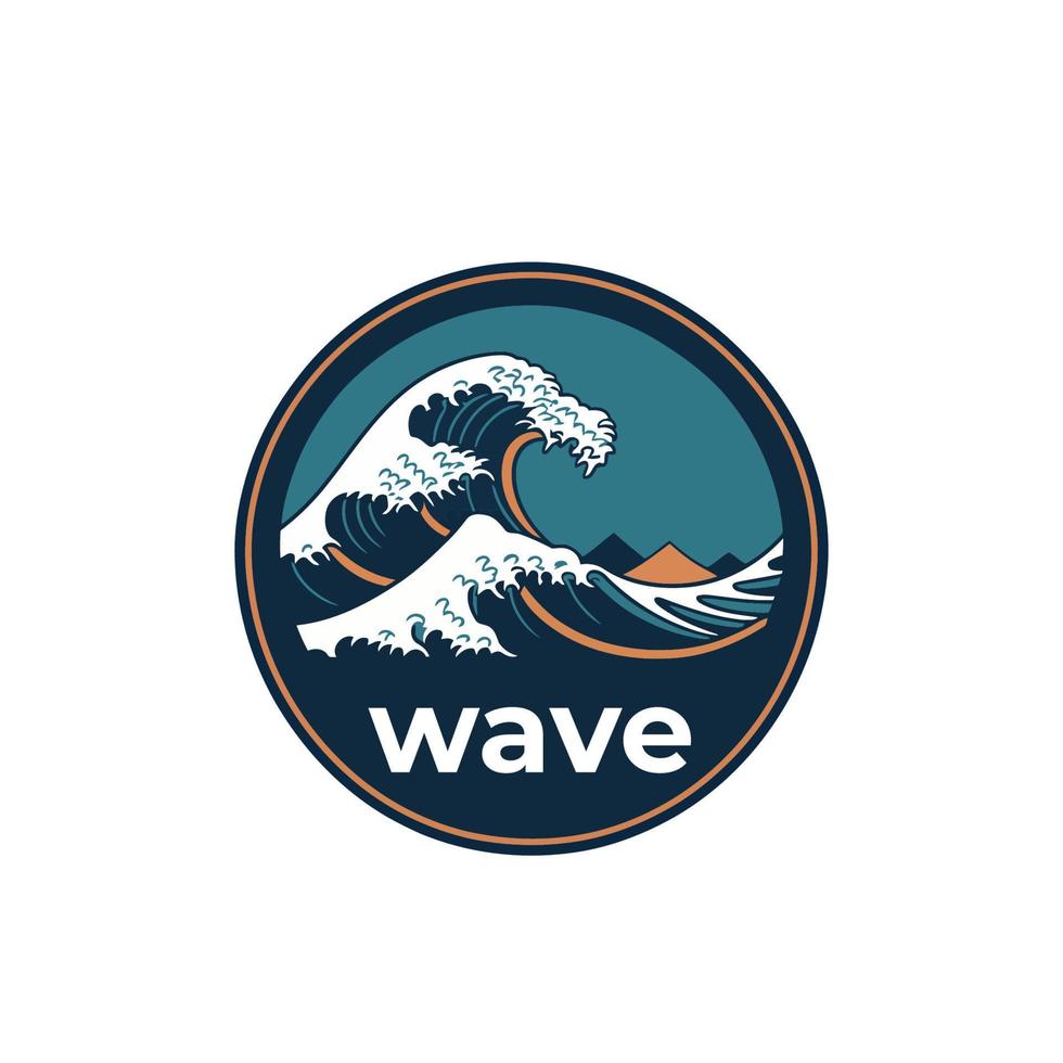 Waves Logo Design Concept. AI 10 supported. High quality photo vector