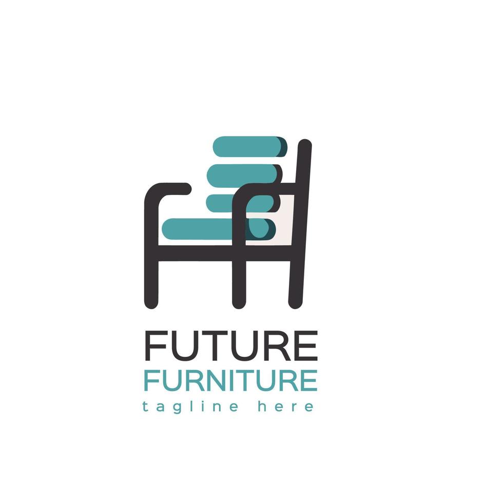 Furniture logo design template. Furniture logo vector icon.