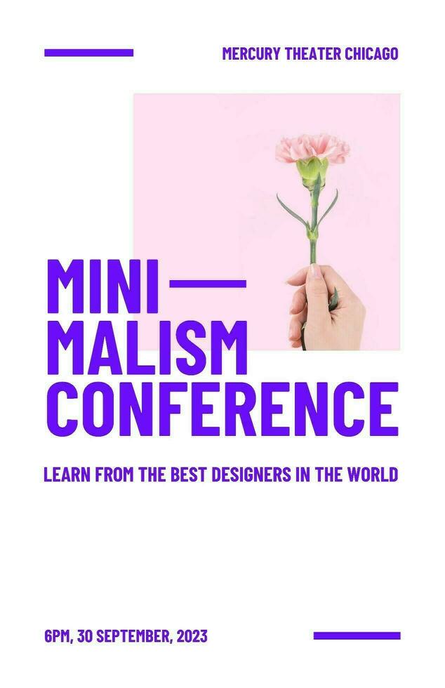 Minimalism Conference Poster Template