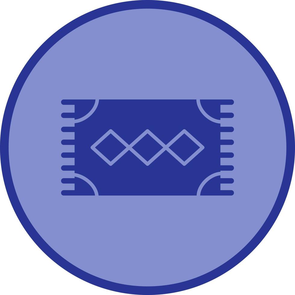 Rug Glyph Icon vector