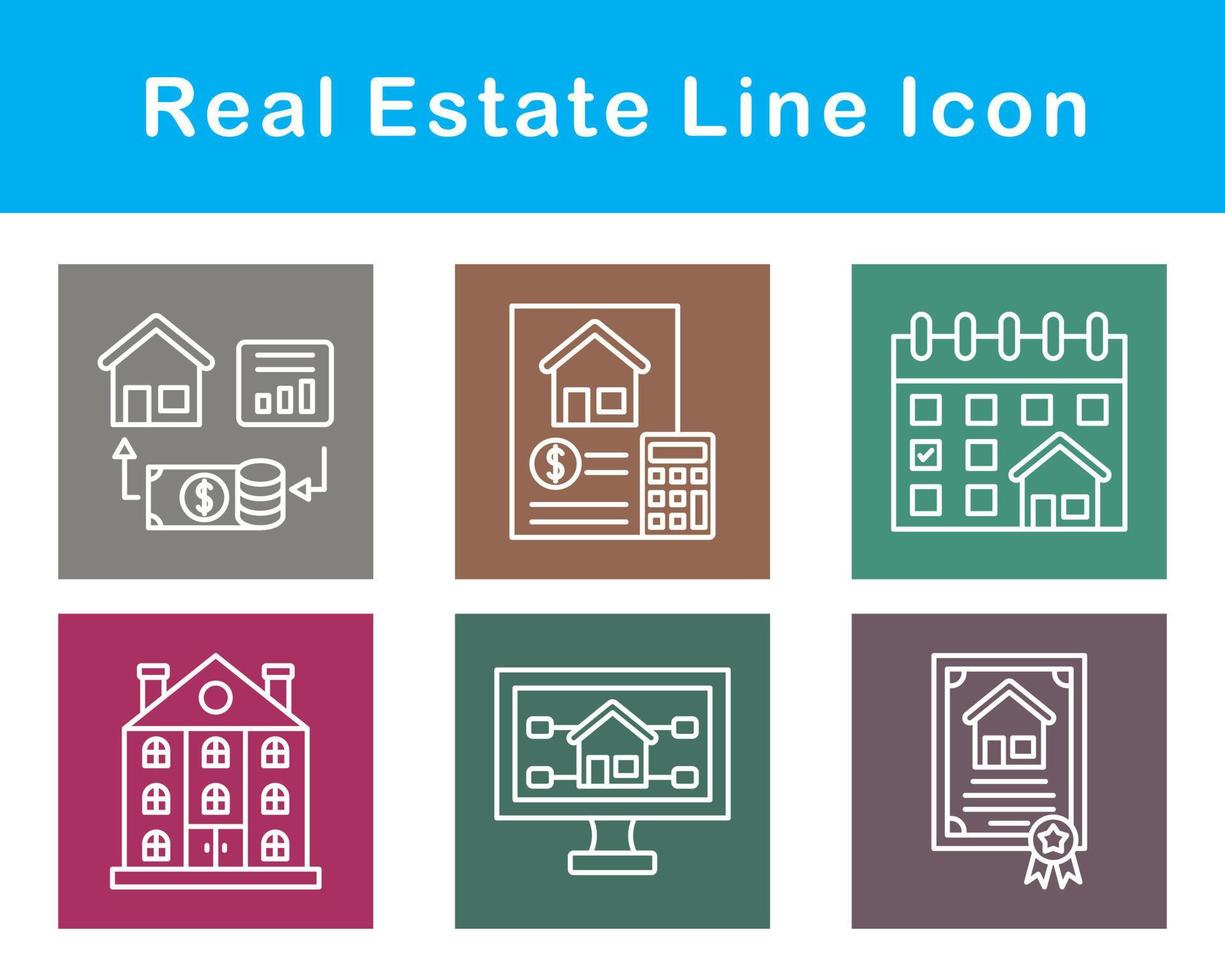 Real Estate Vector Icon Set