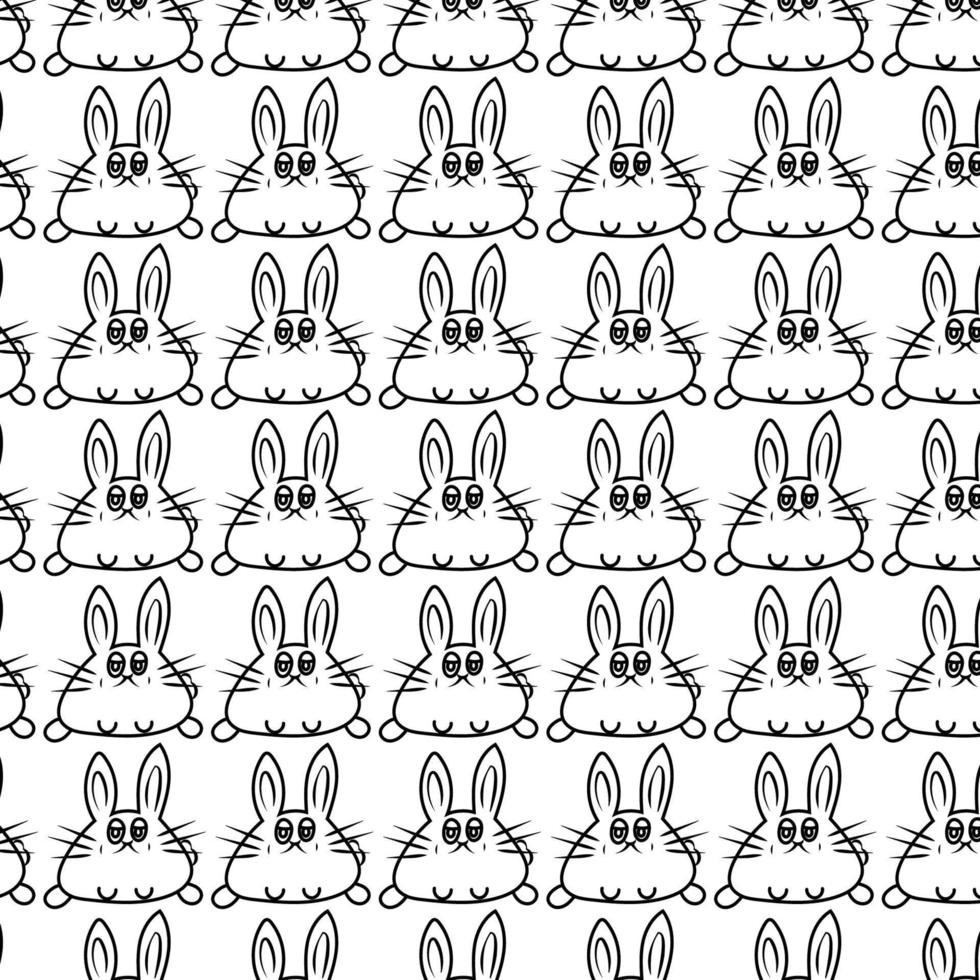 rabbit pattern backgroud vector