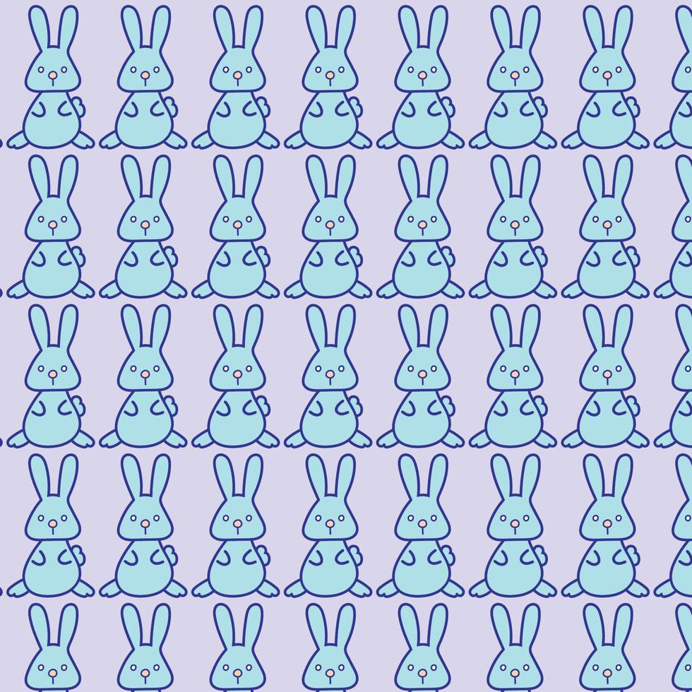 rabbit pattern background vector