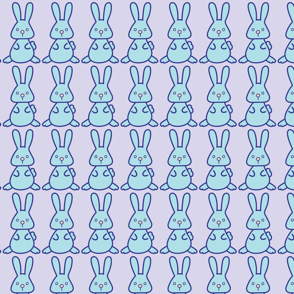 fondo de patrón de conejo vector