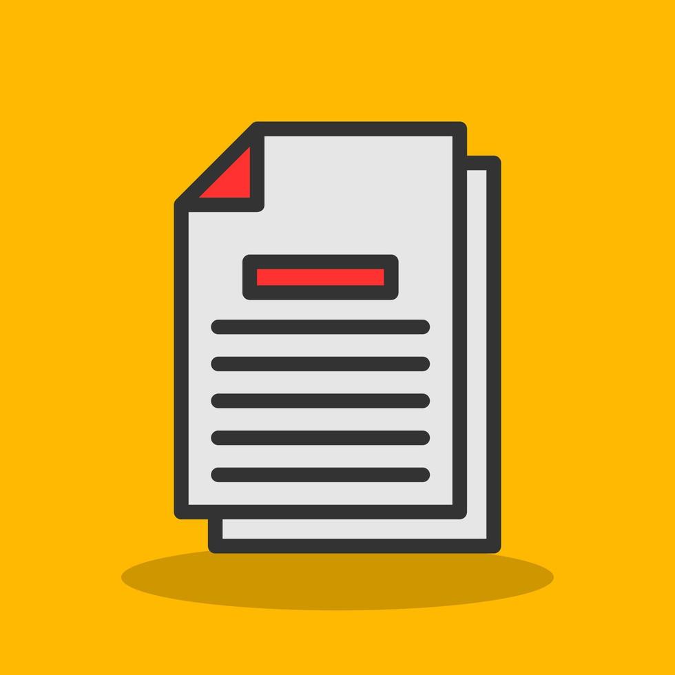 Document Vector Icon Design