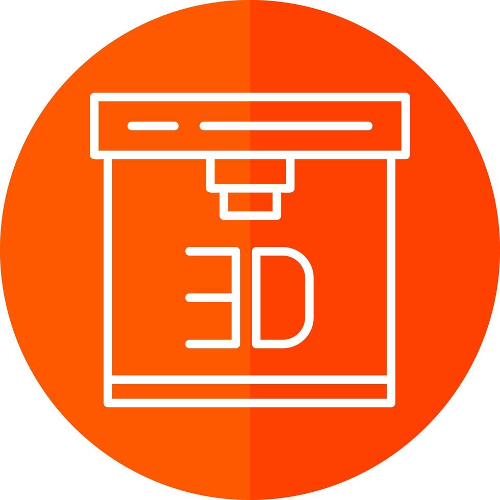 3d Printer Vector Icon Design
