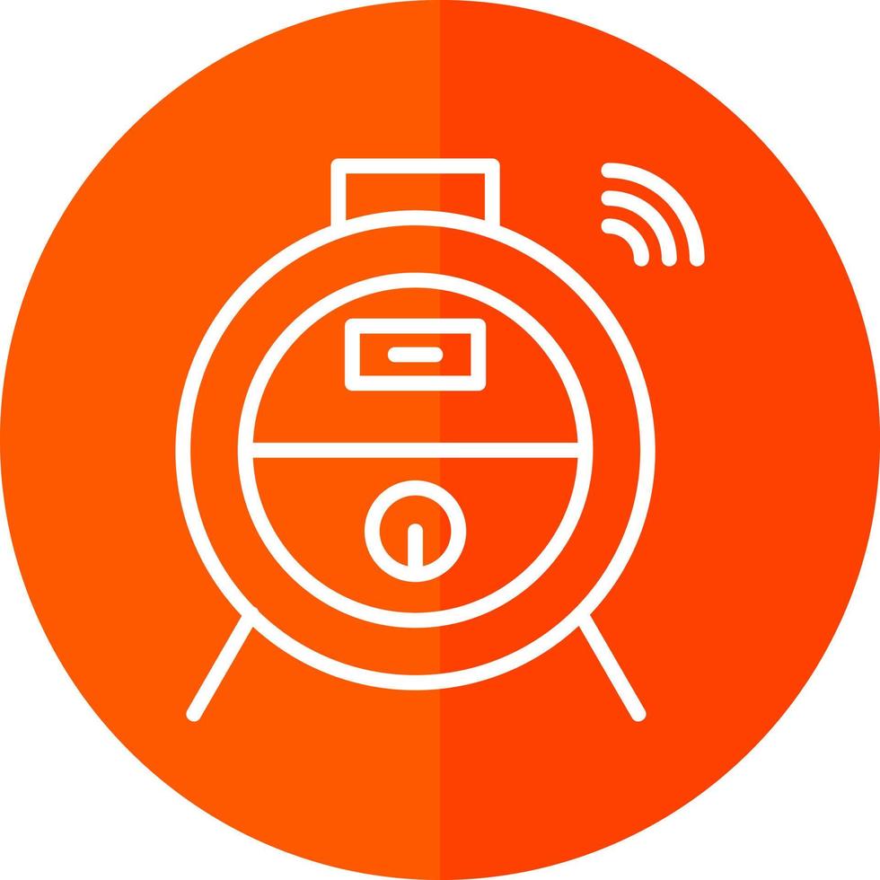 Robot Vacuum Vector Icon Design