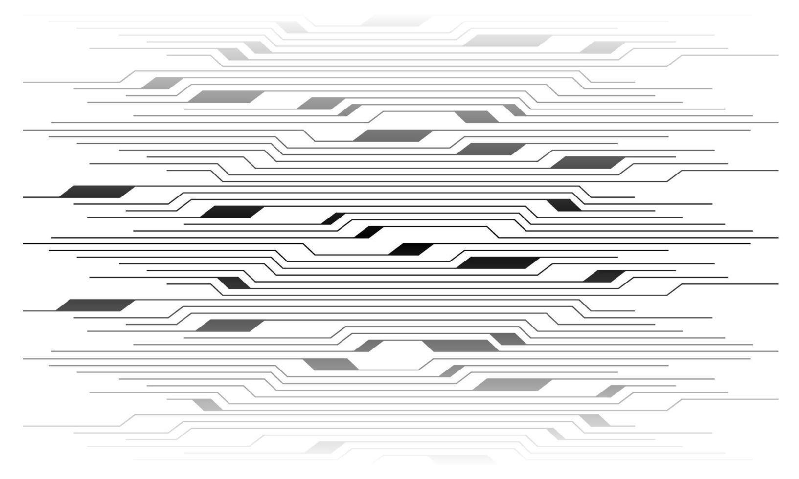 Abstract circuit pattern grey light on white design modern technology futuristic background vector