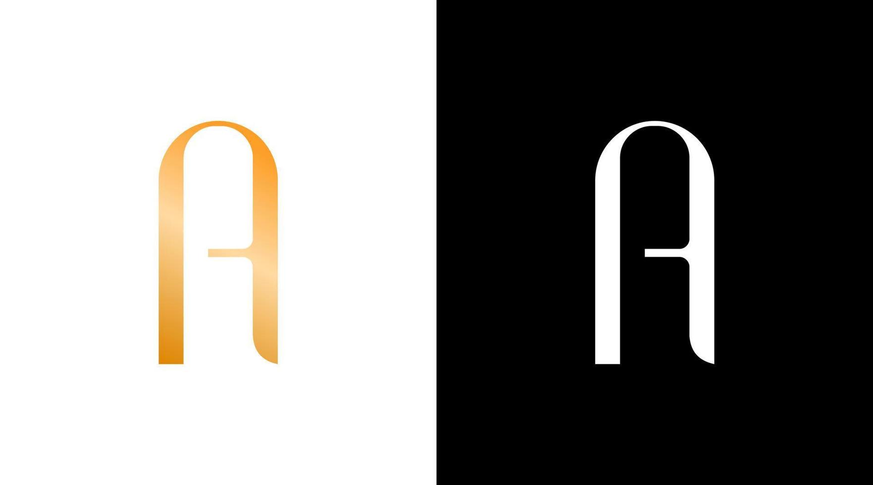 letra un inicial logo elegante vector monograma estilo diseño modelo