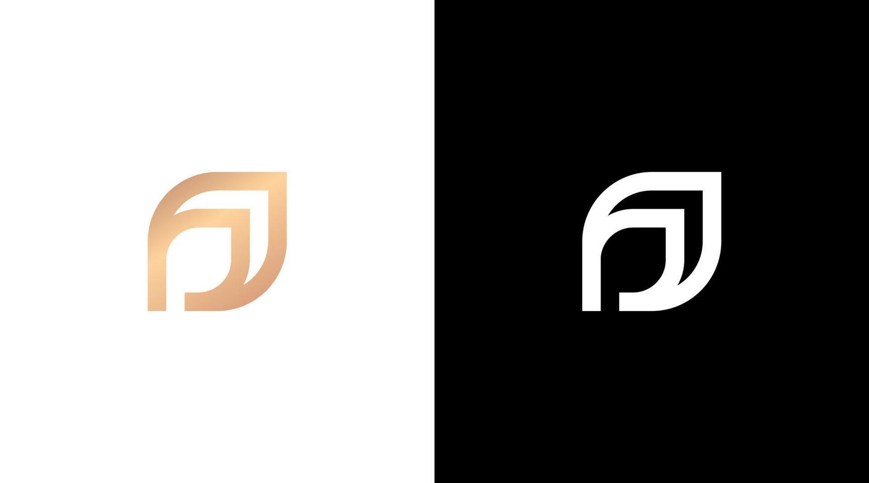 letter p logo initial golden leaf monogram vector style Design template