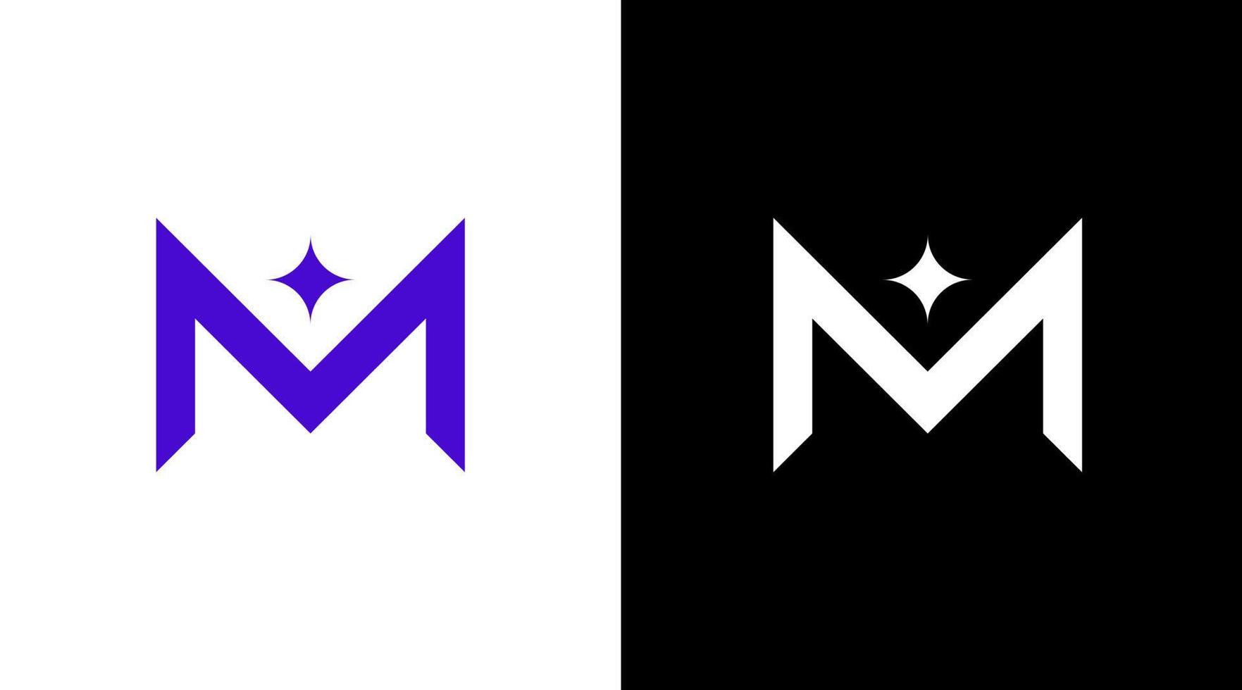 letter m elegant jewelry logo monogram vector icon Design template