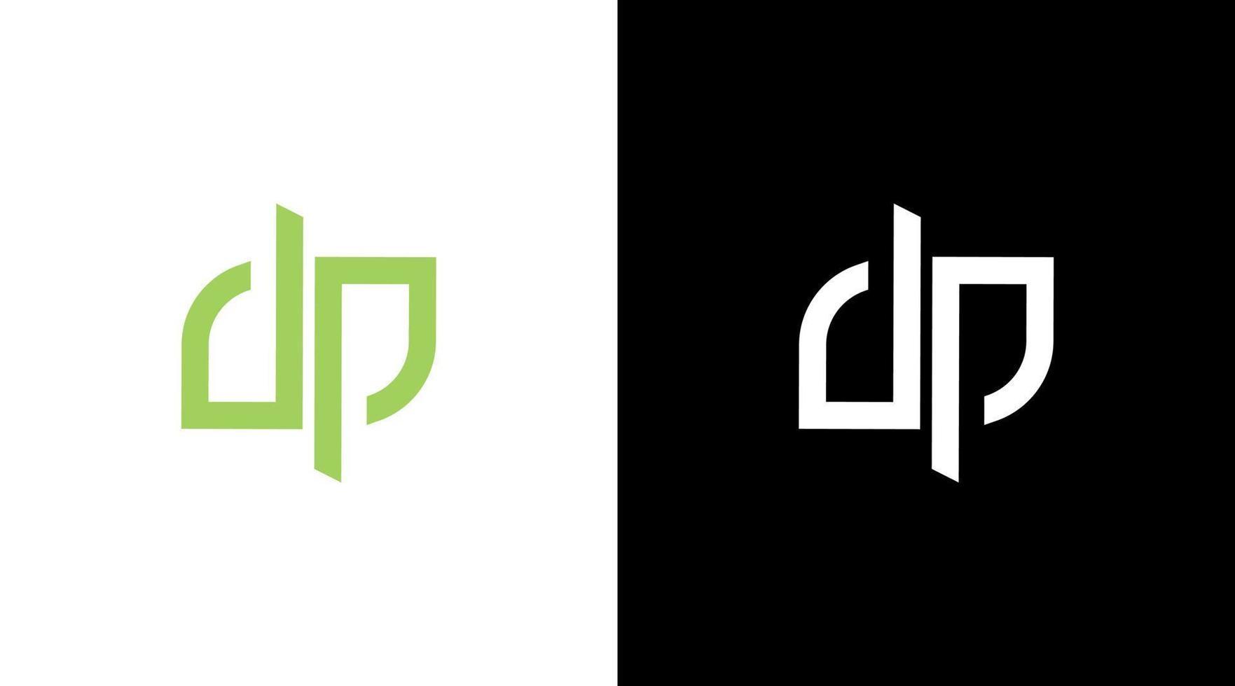 letter dp simple logo vector monogram icon Design template