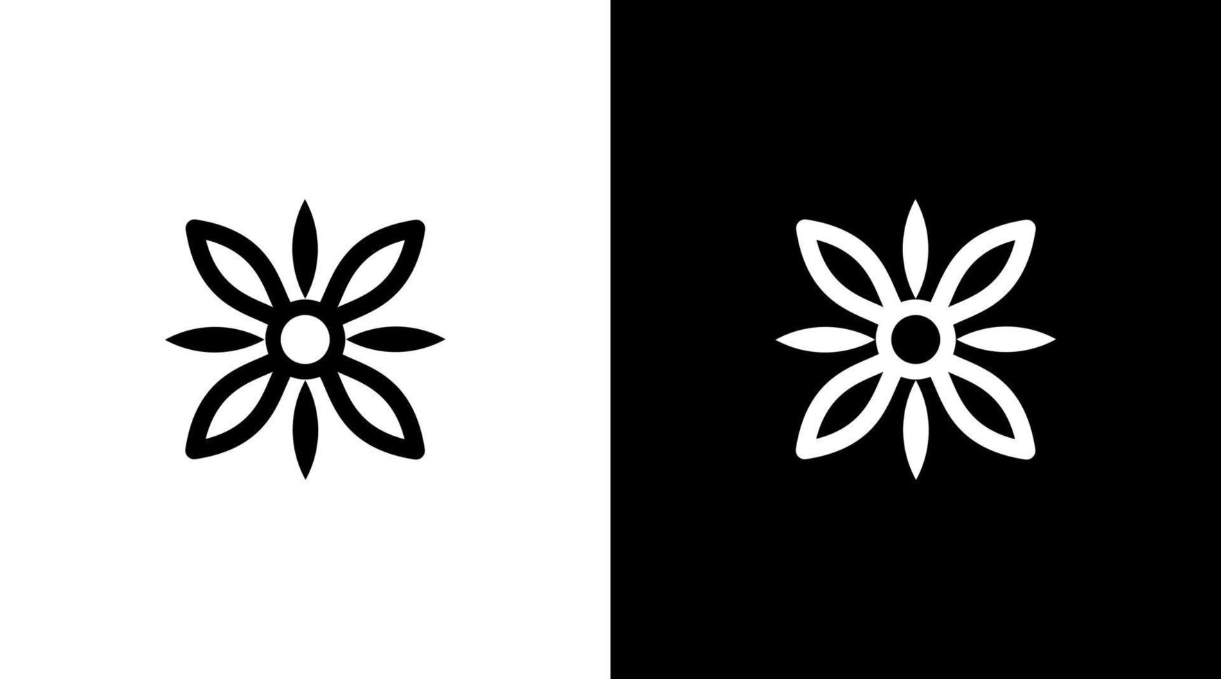 lotus flower logo nature vector monogram icon Design template