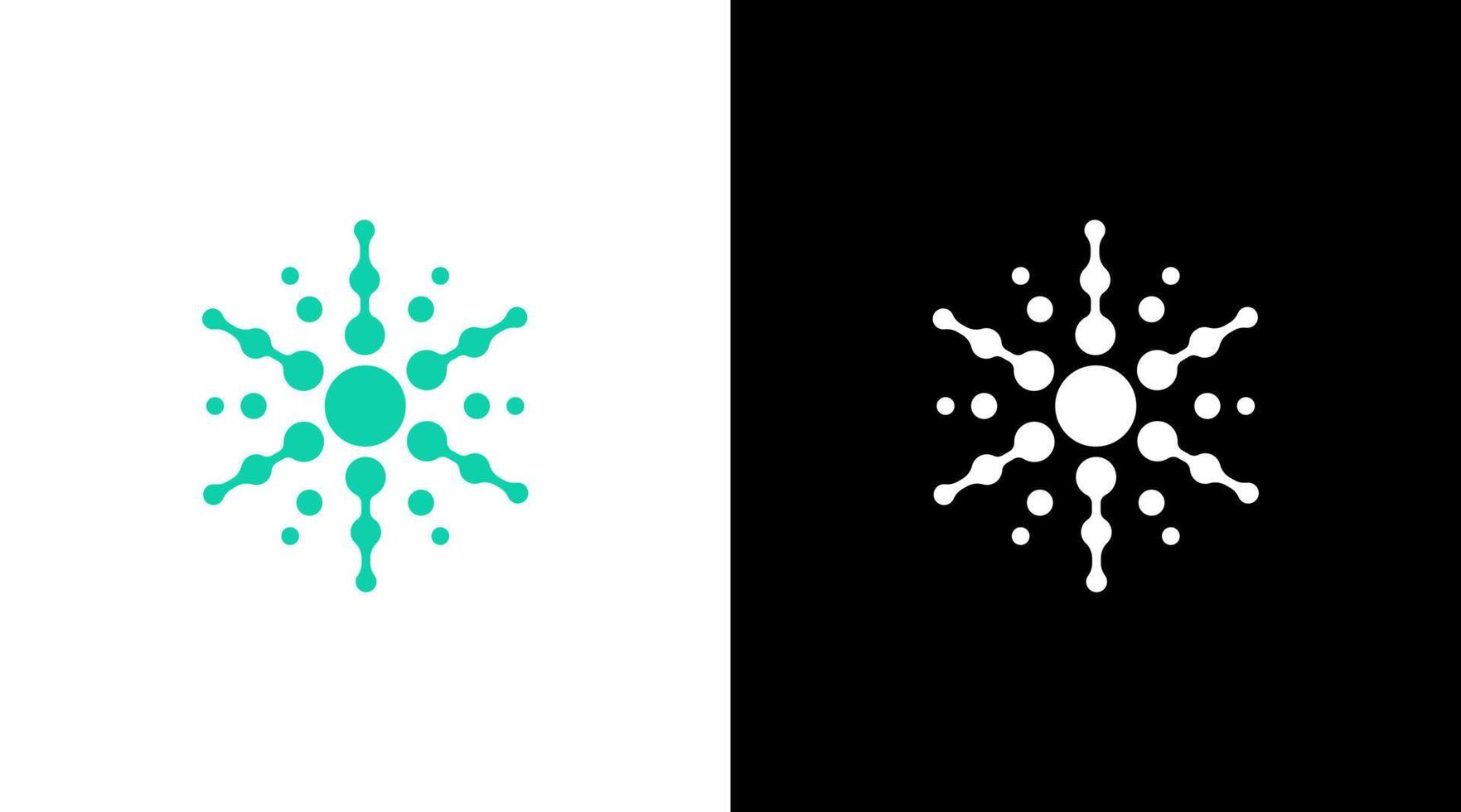 molecule technology innovation startup logo science connected icon Design vector