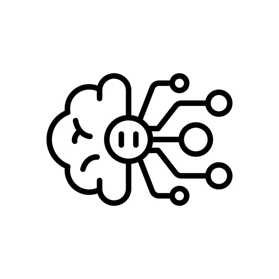 artificial intelligence icon for your website design, logo, app, UI. vector