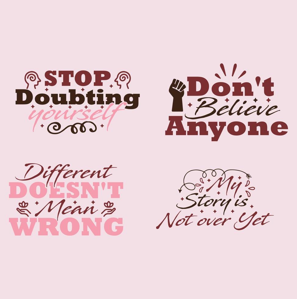 Mental Health Awareness Month - lettering quote. Modern linear hand written calligraphy, Drawn text for annual campaign in US. Medical health care design. Vector illustration