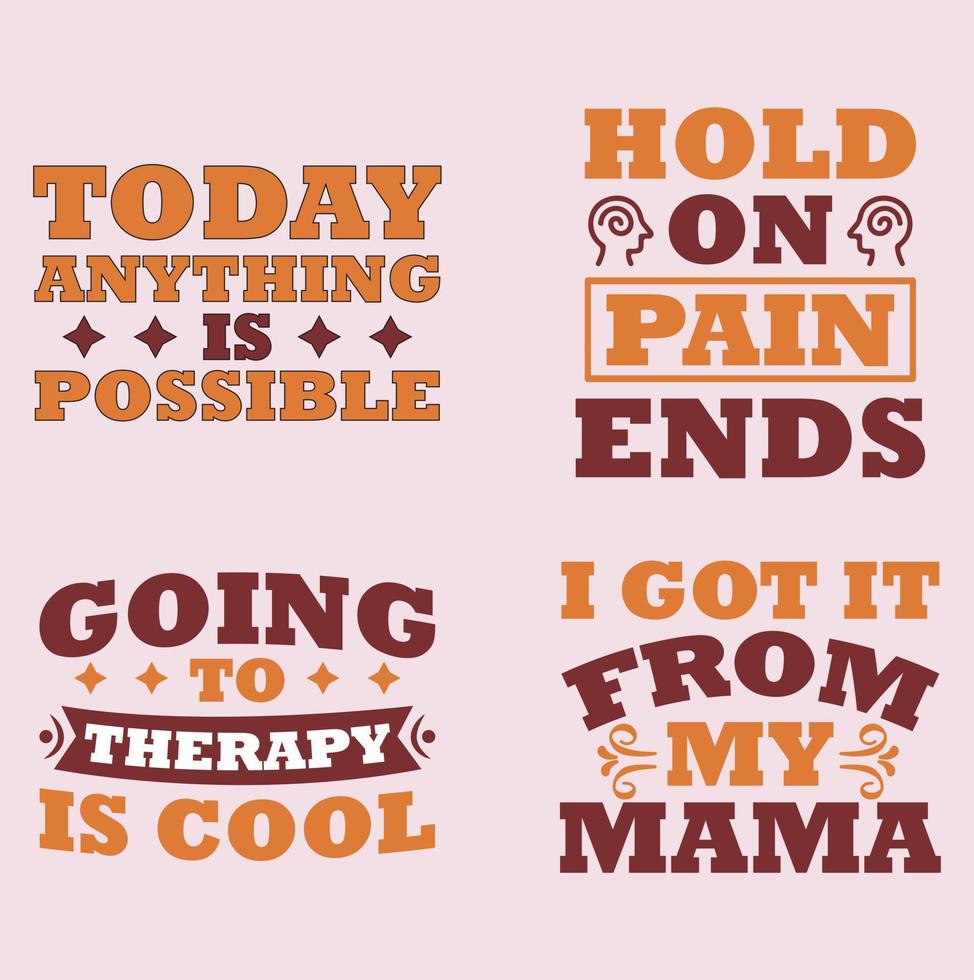 Mental Health Awareness Month - lettering quote. Modern linear hand written calligraphy, Drawn text for annual campaign in US. Medical health care design. Vector illustration
