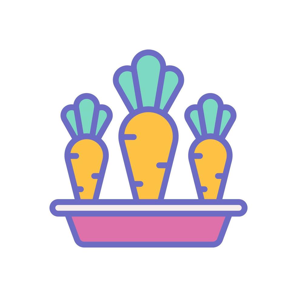 carrot icon for your website design, logo, app, UI. vector