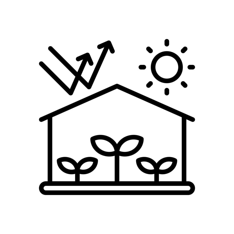 greenhouse icon for your website design, logo, app, UI. vector